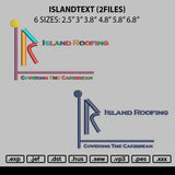 Islandtext Embroidery 2 Files