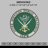 Servicecircle Embroidery File 6 sizes