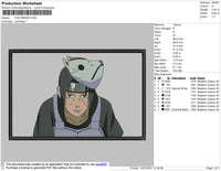 Itachi Mask Embroidery File 4 size