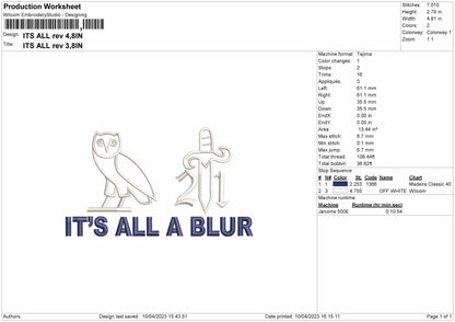 Its All Embroidery File 6 sizes