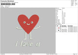 Love U 2907 Embroidery File 6 sizes