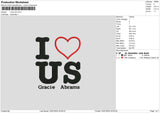 Love Us Embroidery File 6 sizes