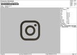 Ig Outline Embroidery File 6 sizes