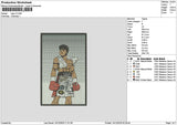 Boxing V2 Embroidery File 6 sizes