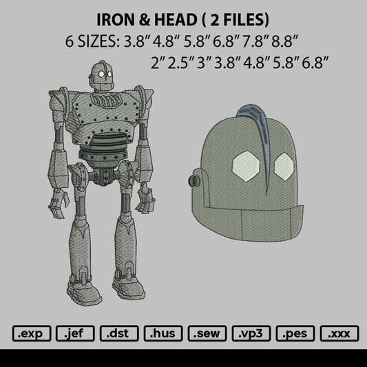 Iron and Head Embroidery 2 Files