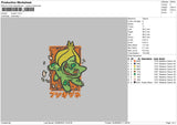 Lyvsaur Embroidery File 4 size