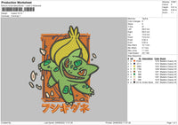 Lyvsaur Embroidery File 4 size
