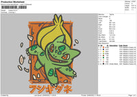 Lyvsaur Embroidery File 4 size
