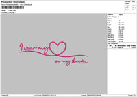 Weartext 1509 Embroidery File 6 sizes