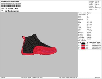 Jordan Red Black Shoes