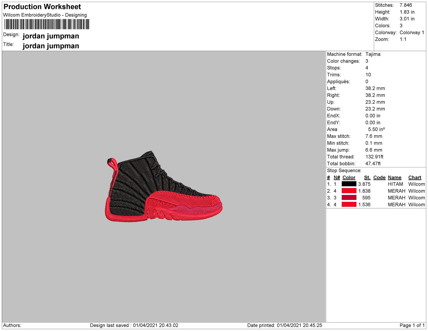 Jordan Red Black Shoes