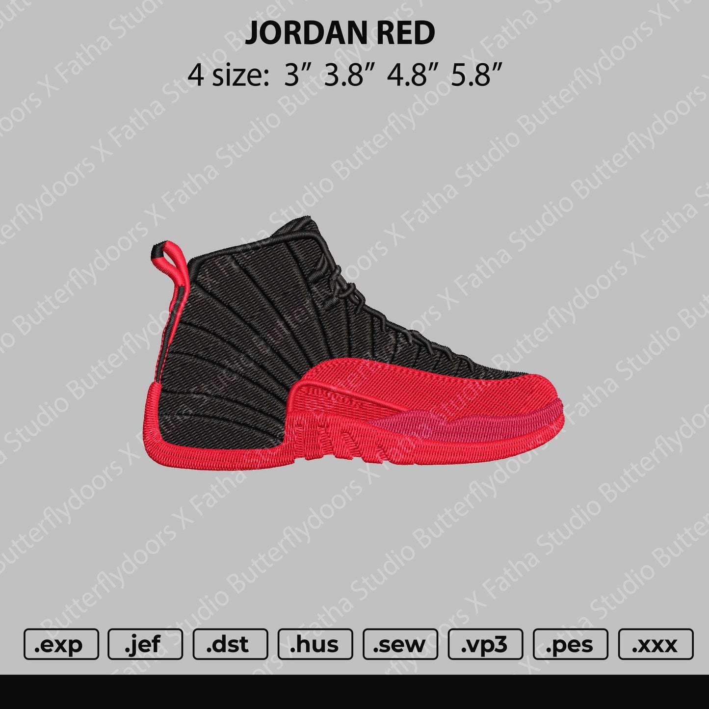 Jordan Red Black Shoes