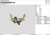 Jabtext Embroidery File 6 sizes