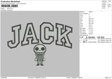 Jack Embroidery File 5 sizes