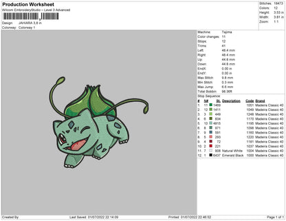 Jahiara Embroidery File 4 sizes