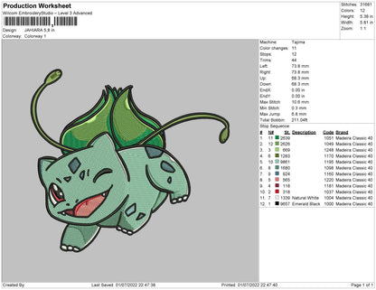 Jahiara Embroidery File 4 sizes