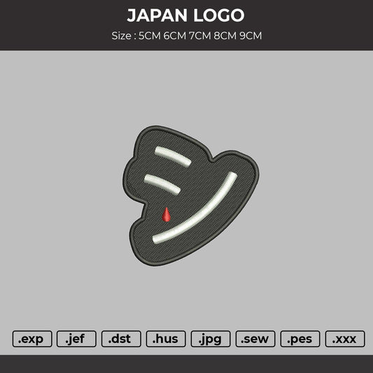 JAPAN LOGO Embroidery DESIGN File