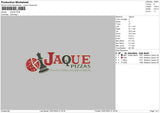 Jaquetext Embroidery File 6 sizes