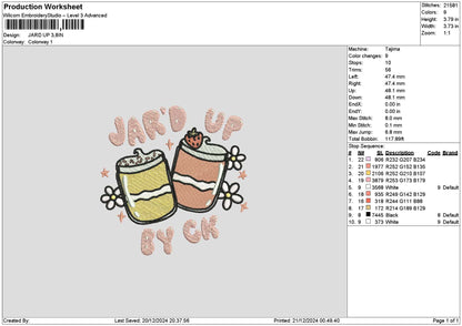 Jardtext Embroidery File 6 sizes