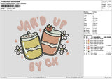 Jardtext Embroidery File 6 sizes