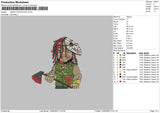 Jason Xtentacion Embroidery File 5 sizes