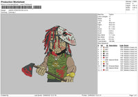 Jason Xtentacion Embroidery File 5 sizes