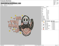 Jason No You Hang Up Embroidery File 5 sizes