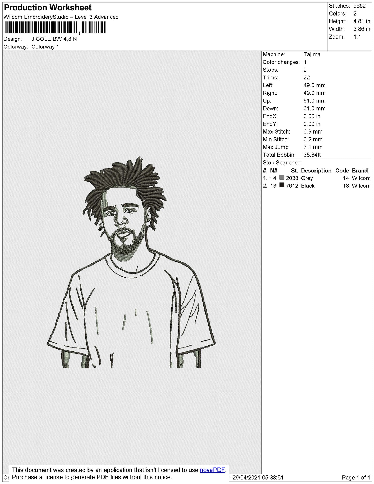J Cole BW