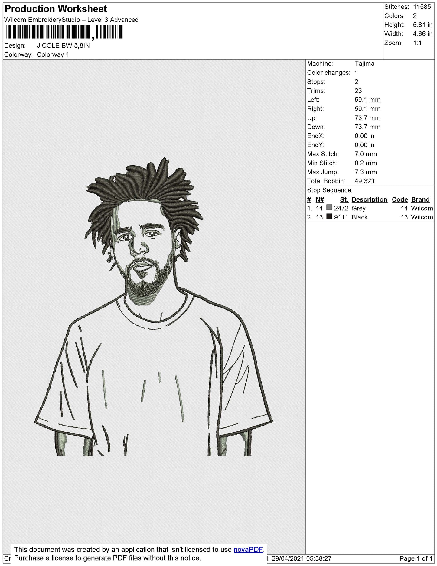 J Cole BW