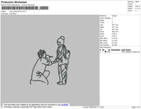 Juice Phototline Embroidery File 4 size