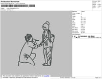 Juice Phototline Embroidery File 4 size