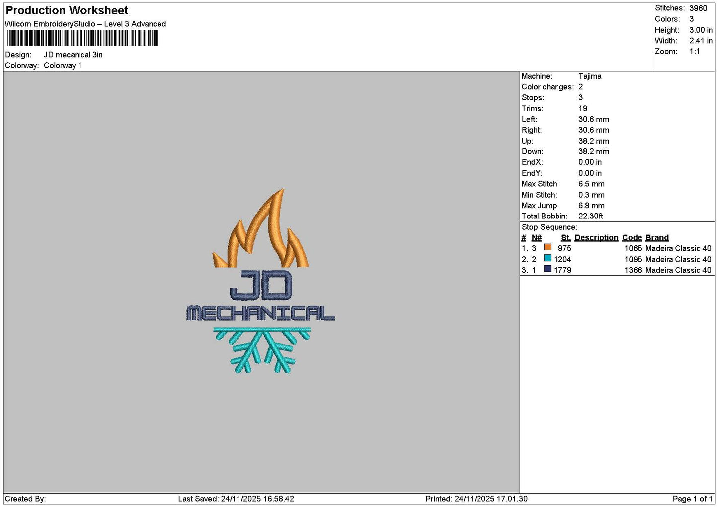 Jdtext 2411 Embroidery File 6 sizes