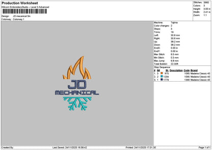 Jdtext 2411 Embroidery File 6 sizes