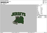 Jerseystext Embroidery File 6 sizes