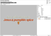 Pumpkintext2608 Embroidery File 6 sizes