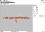 Pumpkintext2608 Embroidery File 6 sizes