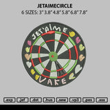 Jetaimecircle Embroidery File 6 sizes