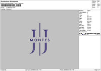 Montestext Embroidery File 6 sizes