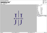 Montestext Embroidery File 6 sizes