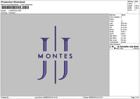 Montestext Embroidery File 6 sizes