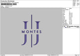 Montestext Embroidery File 6 sizes