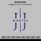 Montestext Embroidery File 6 sizes