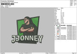 Jjoneytext Embroidery File 6 sizes