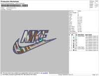 Nike Jujutsukaisen Embroidery File 4 size