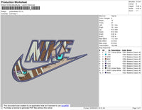 Nike Jujutsukaisen Embroidery File 4 size
