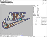 Nike Jujutsukaisen Embroidery File 4 size