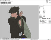 Jungkook Embroidery File 4 size