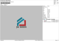 Shedtext Embroidery File 6 sizes