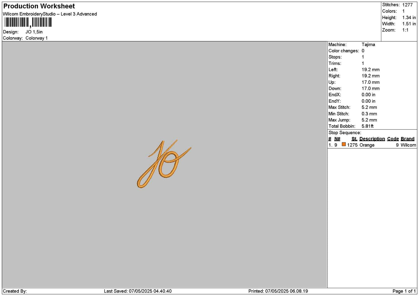Jotext 01 Embroidery File 6 sizes