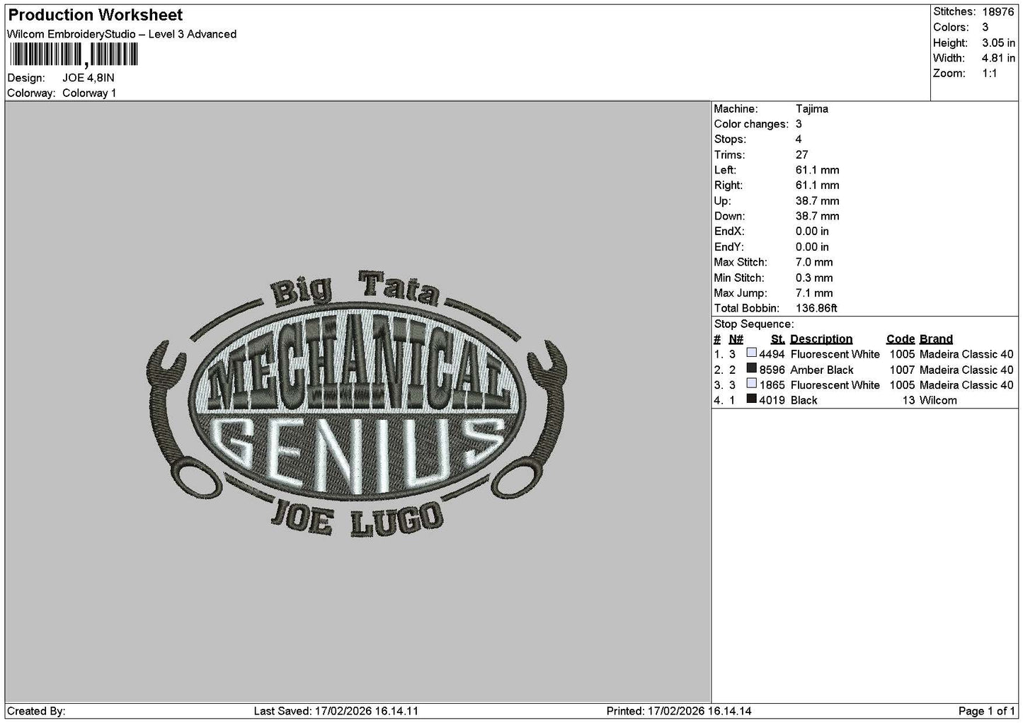 Mechanicaltext Embroidery 7 Files
